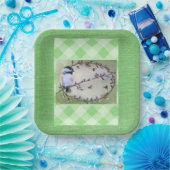 Chickadee Pussy Willows Bees Pappteller (Party)