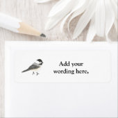 Chickadee-Rücksendeadressen-Aufkleber, personalisi (Insitu)