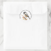 Chickadee Runder Aufkleber (Tasche)