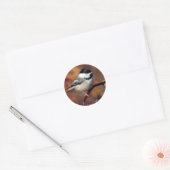 Chickadee Runder Aufkleber (Umschlag)