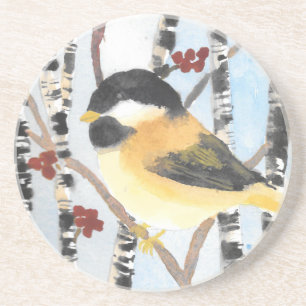 Chickadee Sandstone Untersetzer