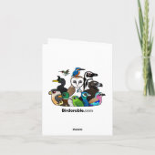 Chickadee Sankt Feiertagskarte (Rückseite)