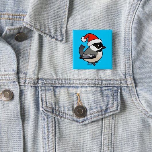 Chickadee Santa Button (Beispiel)