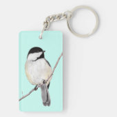 Chickadee-Schlüsselanhänger Schlüsselanhänger (Rückseite)