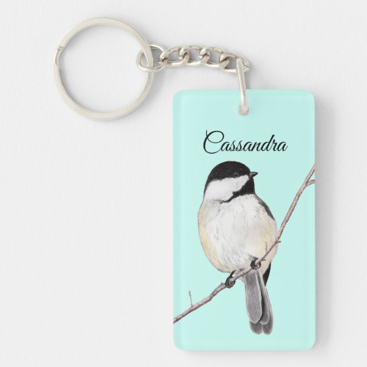 Chickadee-Schlüsselanhänger Schlüsselanhänger (Vorderseite)