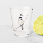 Chickadee Schnapsglas (Vorderseite)