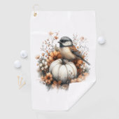 Chickadee Shirt Country Pumpkin Golfhandtuch (Insitu)