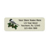 Chickadee Small Return Address Label (Vorne)