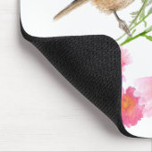 Chickadee Sweet Black Capped Watercolor Sprichwort Mousepad (Ecke)