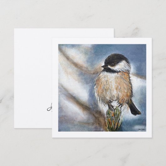 Chickadee Sweet Winter Bird (Vorne/Hinten)