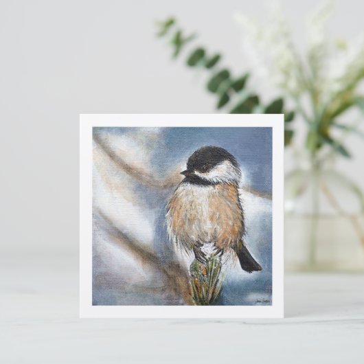 Chickadee Sweet Winter Bird (Stehend Vorderseite)