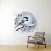 Chickadee Tapestry Wandteppich (Beispiel)