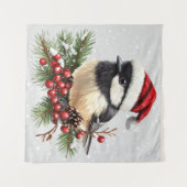 Chickadee Tapestry Wandteppich (Vorderseite (Horizontal))
