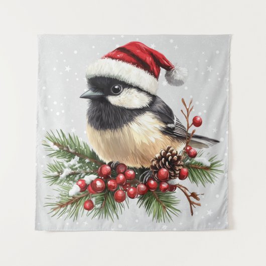 Chickadee Tapestry Wandteppich (Vorderseite)