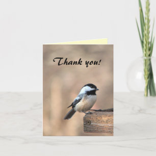 Chickadee Thank You Dankeskarte