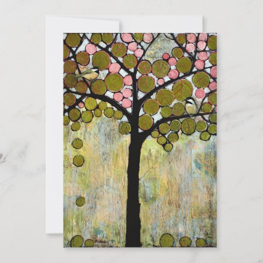 Chickadee Tree Save the Date (Vorderseite)