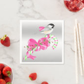 Chickadee u. Candycane Serviette (Beispiel)