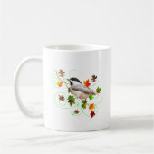Chickadee u. Herbstlaub Kaffeetasse (Links)