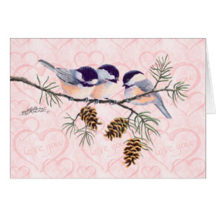 CHICKADEE-u. KIEFERN-KEGEL durch SHARON SHARPE