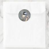 Chickadee-Umschlagaufkleber Runder Aufkleber (Tasche)