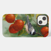 Chickadee und Äpfel iPhone Hülle (Rückseite (Horizontal))