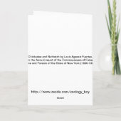 Chickadee und Nuthatch Karte (Rückseite)