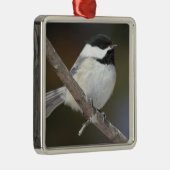 Chickadee-Verzierung Ornament Aus Metall (Rechts)