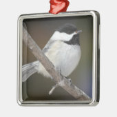 Chickadee-Verzierung Ornament Aus Metall (Links)