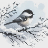 Chickadee Vinyl Sticker (Vorderseite)