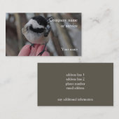 Chickadee Visitenkarte (Vorne/Hinten)