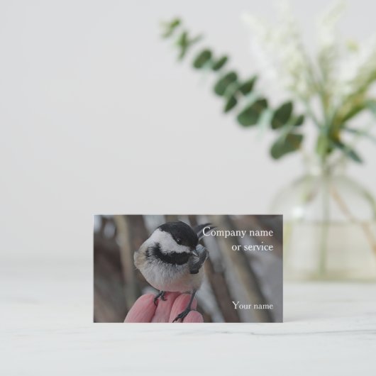 Chickadee Visitenkarte (Stehend Vorderseite)