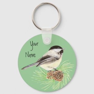 Chickadee - Vogel - Natur Schlüsselanhänger