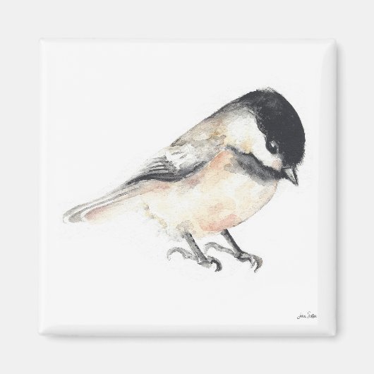 Chickadee Watercolor Magnet (Vorne)