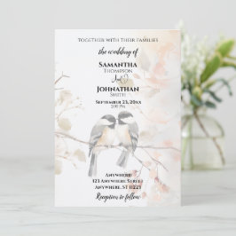 Chickadee Wedding Einladung