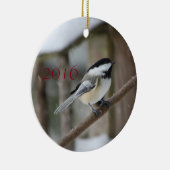 Chickadee Weihnachtsdekoration Keramik Ornament (Rechts)