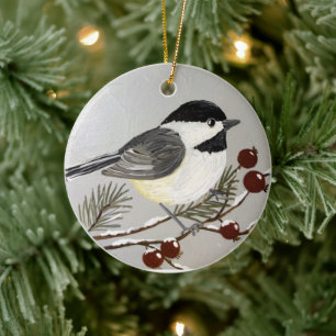 Chickadee Weihnachtsschmuck