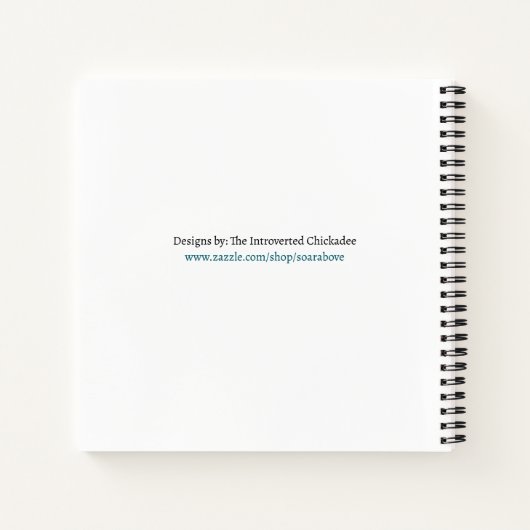 Chickadee Whispers Notizblock (Rückseite)