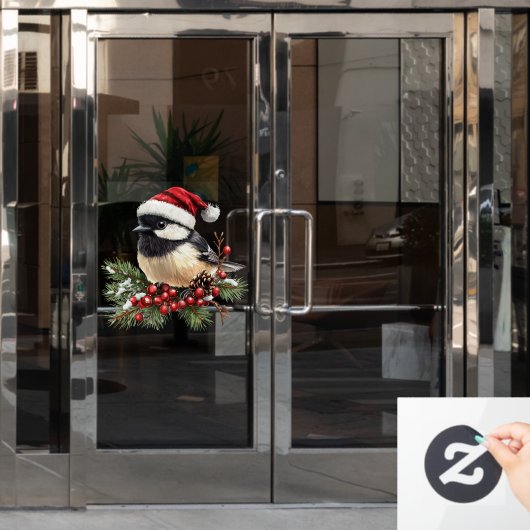 Chickadee Window Cloning Fensteraufkleber (Büro Tür)