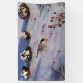 Chickadee Winter Banner (Vertikal)