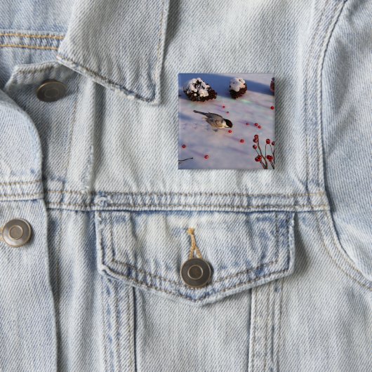 Chickadee Winter Button (Beispiel)