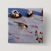 Chickadee Winter Button (Vorderseite)
