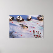 Chickadee Winter Canvas Print Leinwanddruck (Vorderseite)