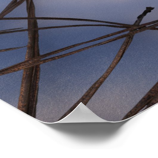 Chickadee Winter Print Poster (Ecke)