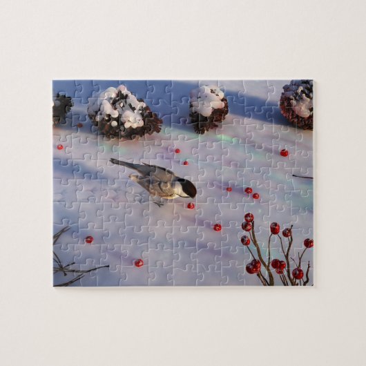 Chickadee Winter Puzzle (Horizontal)