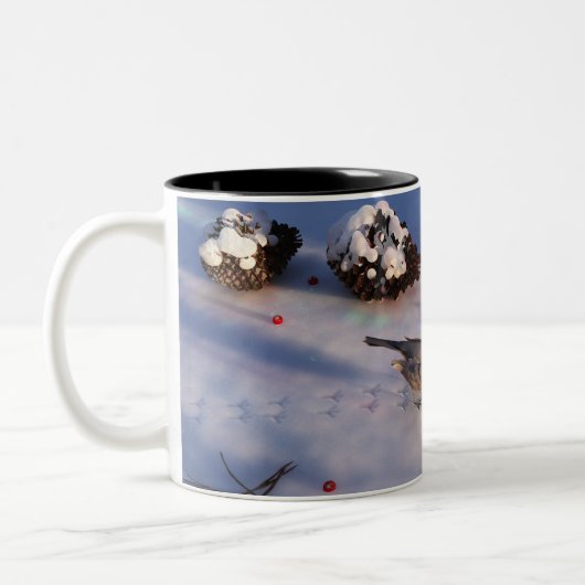 Chickadee Winter Tasse (Links)