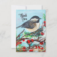 Chickadee Winter Vielen Dank