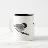Chickadee Zweifarbige Tasse (Vorderseite Links)