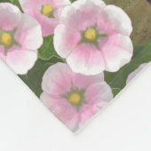 Chickadees Blume Viktorianisch Bauernhof Fleecedecke (Ecke)