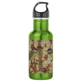 Chickadees Edelstahlflasche (Vorderseite)