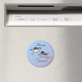 Chickadees Friends Forever Magnet (In Situ (Geschirrspüler))